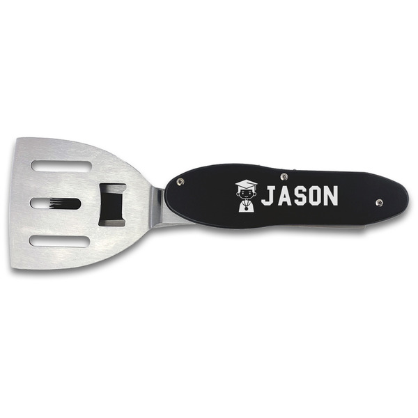 Custom Graduating Students BBQ Tool Set - Double Sided (Personalized)