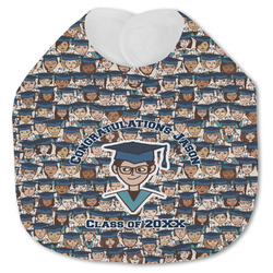 Graduating Students Jersey Knit Baby Bib w/ Name or Text