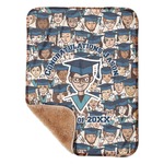Graduating Students Sherpa Baby Blanket - 30" x 40" w/ Name or Text