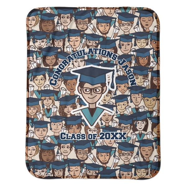 Graduating Students Baby Sherpa Blanket - Flat