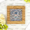 Graduating Students Bamboo Trivet with 6" Tile - LIFESTYLE