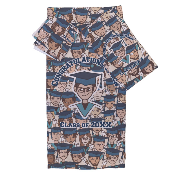 Custom Graduating Students Bath Towel Set - 3 Pcs (Personalized)