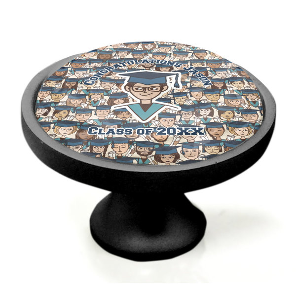 Graduating Students Black Custom Cabinet Knob (Side)
