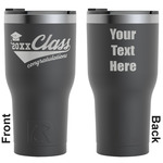 Graduating Students RTIC Tumbler - Black - Engraved Front & Back (Personalized)