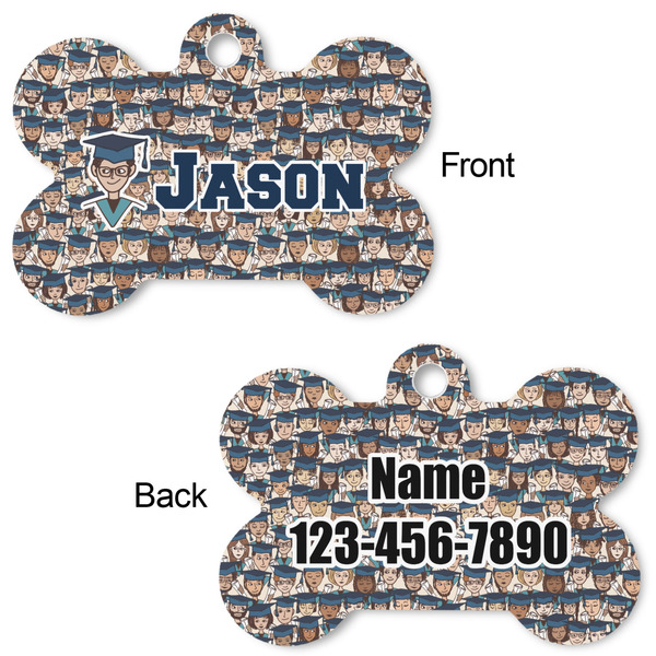 Graduating Students Bone Shaped Dog ID Tag - Large - Approval