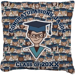 Graduating Students Faux-Linen Throw Pillow 18" (Personalized)