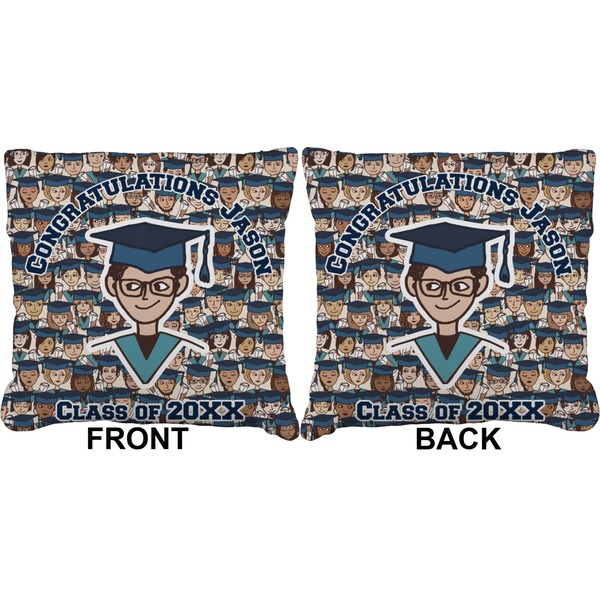 Graduating Students Burlap Pillow Approval