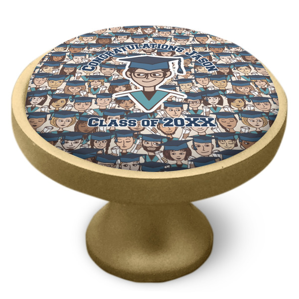 Graduating Students Cabinet Knob - Gold - Side