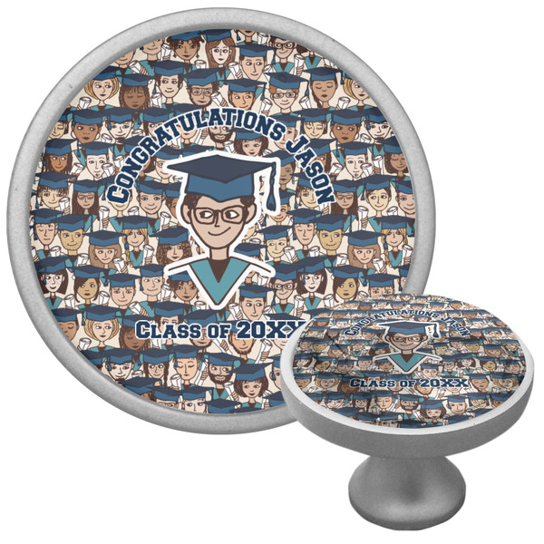 Custom Graduating Students Cabinet Knob (Silver) (Personalized)