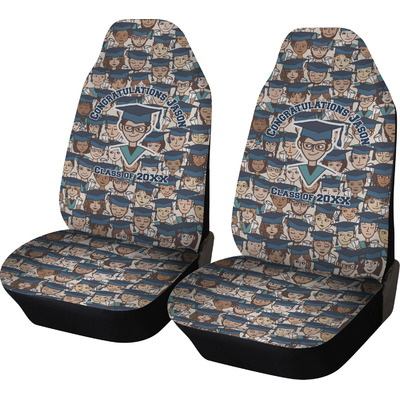 Graduating Students Car Seat Covers (Set of Two) (Personalized)