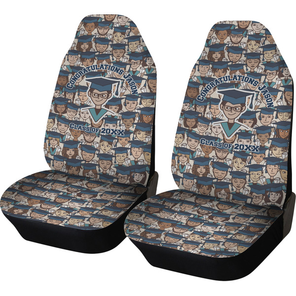 Custom Graduating Students Car Seat Covers (Set of Two) (Personalized)