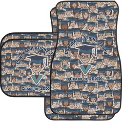 Graduating Students Car Floor Mats Set - 2 Front & 2 Back (Personalized)