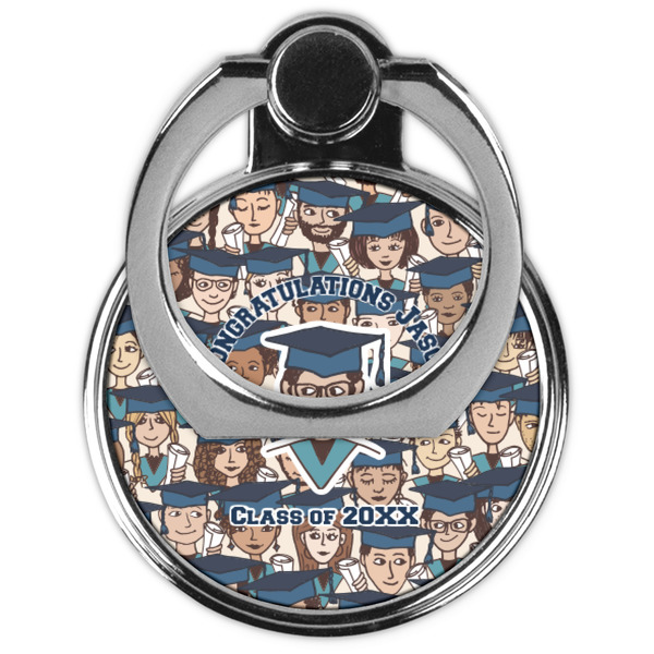 Graduating Students Cell Phone Ring Stand & Holder - Front (Collapsed)