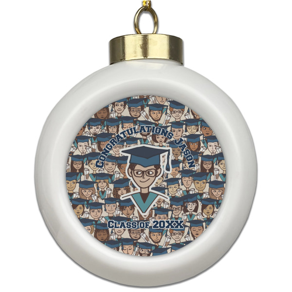 Custom Graduating Students Ceramic Ball Ornament (Personalized)