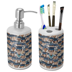 Graduating Students Ceramic Bathroom Accessories Set (Personalized)