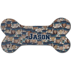 Graduating Students Ceramic Dog Ornament - Front w/ Name or Text