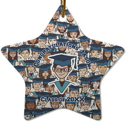Graduating Students Star Ceramic Ornament w/ Name or Text