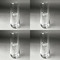Graduating Students Champagne Flute - Set of 4 - Approval