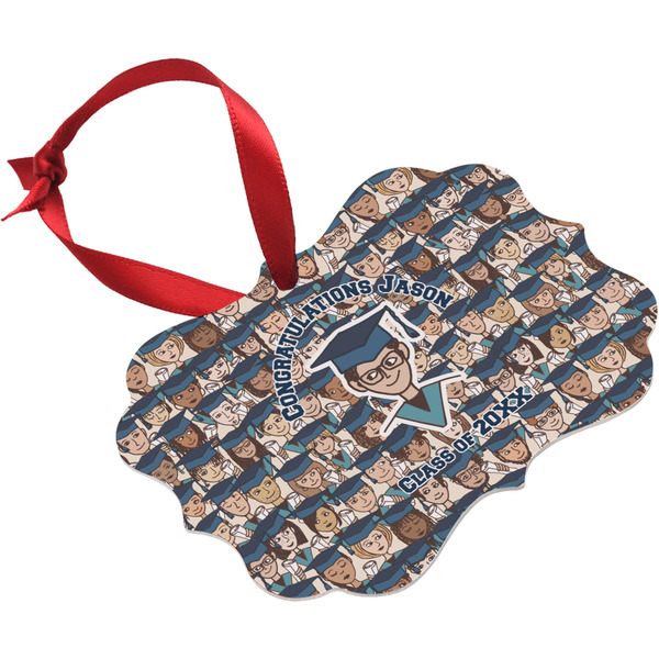 Graduating Students Christmas Ornament (Angle View)