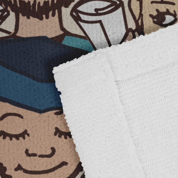 Graduating Students Close up of Fabric