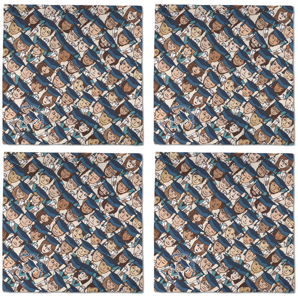 Graduating Students Cloth Napkins - Personalized Dinner (APPROVAL) Set of 4