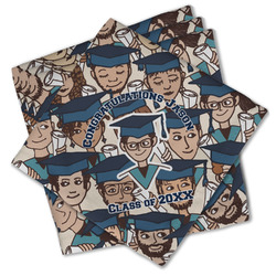 Graduating Students Cloth Cocktail Napkins - Set of 4 w/ Name or Text