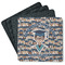 Graduating Students Square Rubber Backed Coasters - Set of 4 (Personalized)