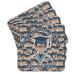 Graduating Students Cork Coaster - Set of 4 w/ Name or Text