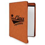 Graduating Students Leatherette Zipper Portfolio with Notepad - Single Sided (Personalized)