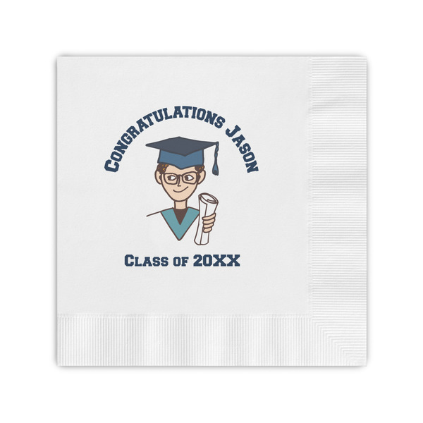 Custom Graduating Students Coined Cocktail Napkins (Personalized)