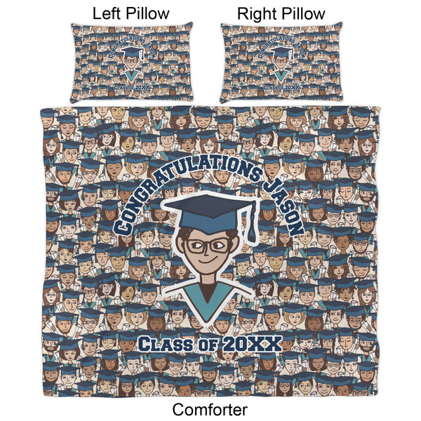 Graduating Students Comforter Set - King - Approval