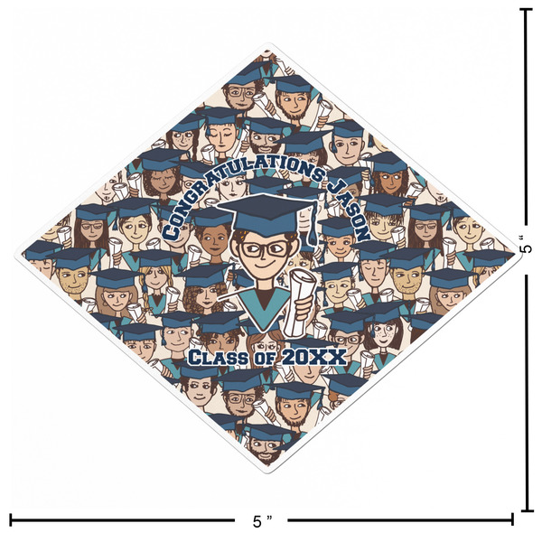 Graduating Students Custom Shape Iron On Patches - L - APPROVAL