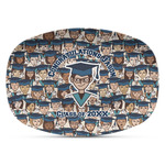Graduating Students Plastic Platter - Microwave & Oven Safe Composite Polymer (Personalized)