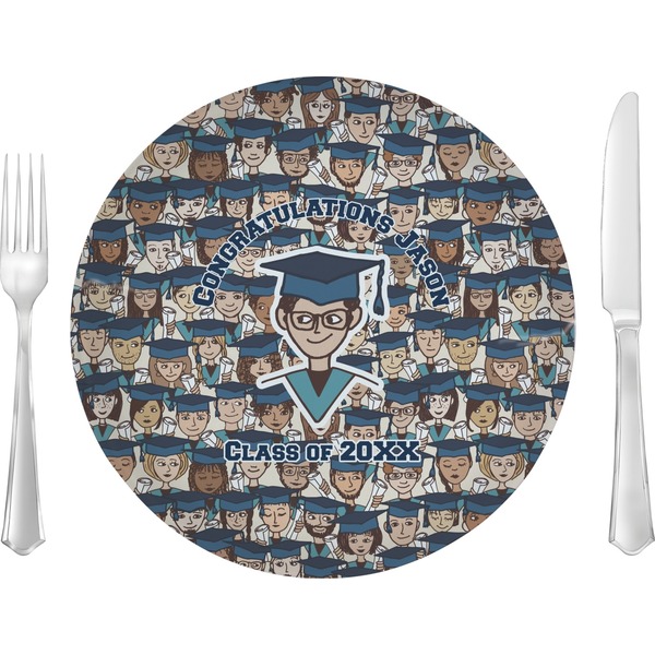 Custom Graduating Students 10" Glass Lunch / Dinner Plates - Single or Set (Personalized)