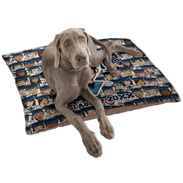 Custom Graduating Students Dog Bed - Large w/ Name or Text