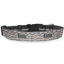 Graduating Students Deluxe Dog Collar - Medium (11.5" to 17.5") (Personalized)