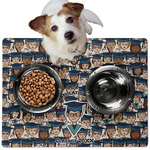 Graduating Students Dog Food Mat - Medium w/ Name or Text