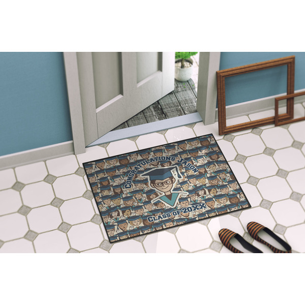 Graduating Students Door Mat Lifestyle