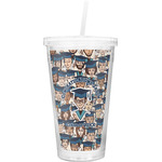 Graduating Students Double Wall Tumbler with Straw (Personalized)