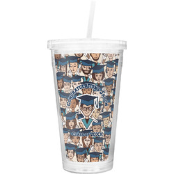 Graduating Students Double Wall Tumbler with Straw (Personalized)