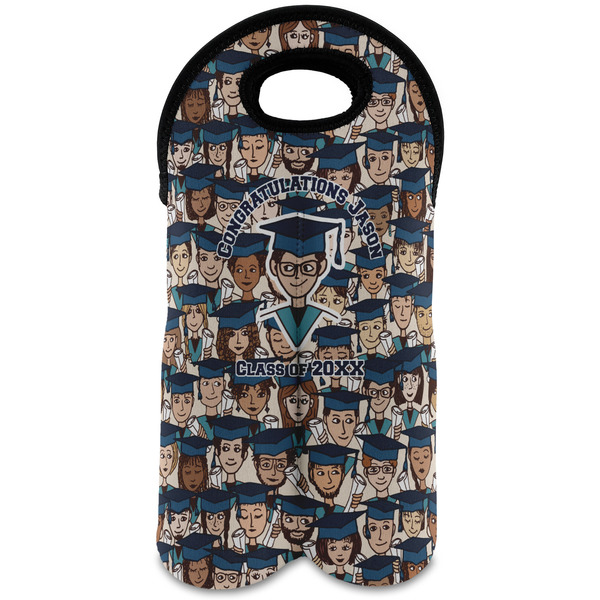 Custom Graduating Students Wine Tote Bag (2 Bottles) (Personalized)