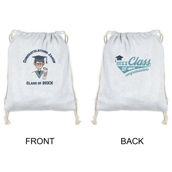 Graduating Students Drawstring Backpacks - Sweatshirt Fleece - Double Sided - APPROVAL
