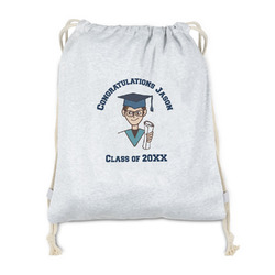 Graduating Students Drawstring Backpack - Sweatshirt Fleece - Double Sided (Personalized)