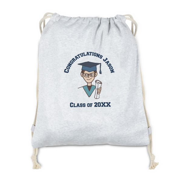 Custom Graduating Students Drawstring Backpack - Sweatshirt Fleece - Double Sided (Personalized)