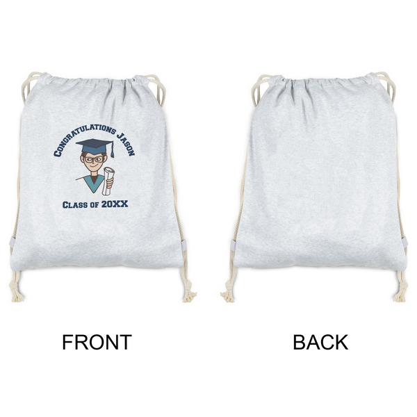 Graduating Students Drawstring Backpacks - Sweatshirt Fleece - Single Sided - APPROVAL