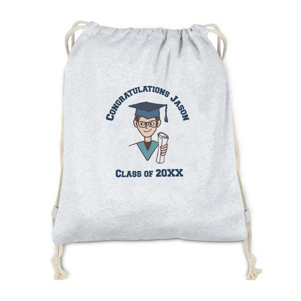Custom Graduating Students Drawstring Backpack - Sweatshirt Fleece - Single Sided (Personalized)