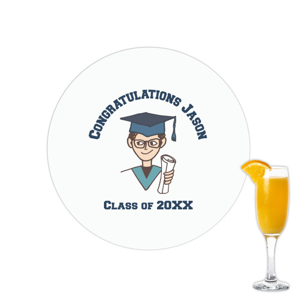 Custom Graduating Students Printed Drink Topper - 2.15" (Personalized)