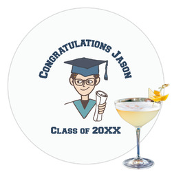 Graduating Students Printed Drink Topper - 3.5" (Personalized)