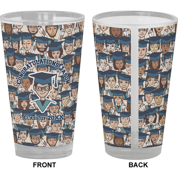 Graduating Students Pint Glass - Full Color - Front & Back Views