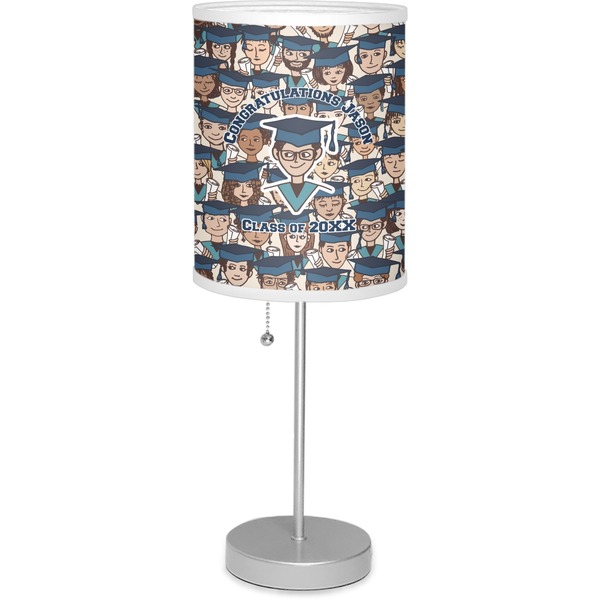 Custom Graduating Students 7" Drum Lamp with Shade Linen (Personalized)